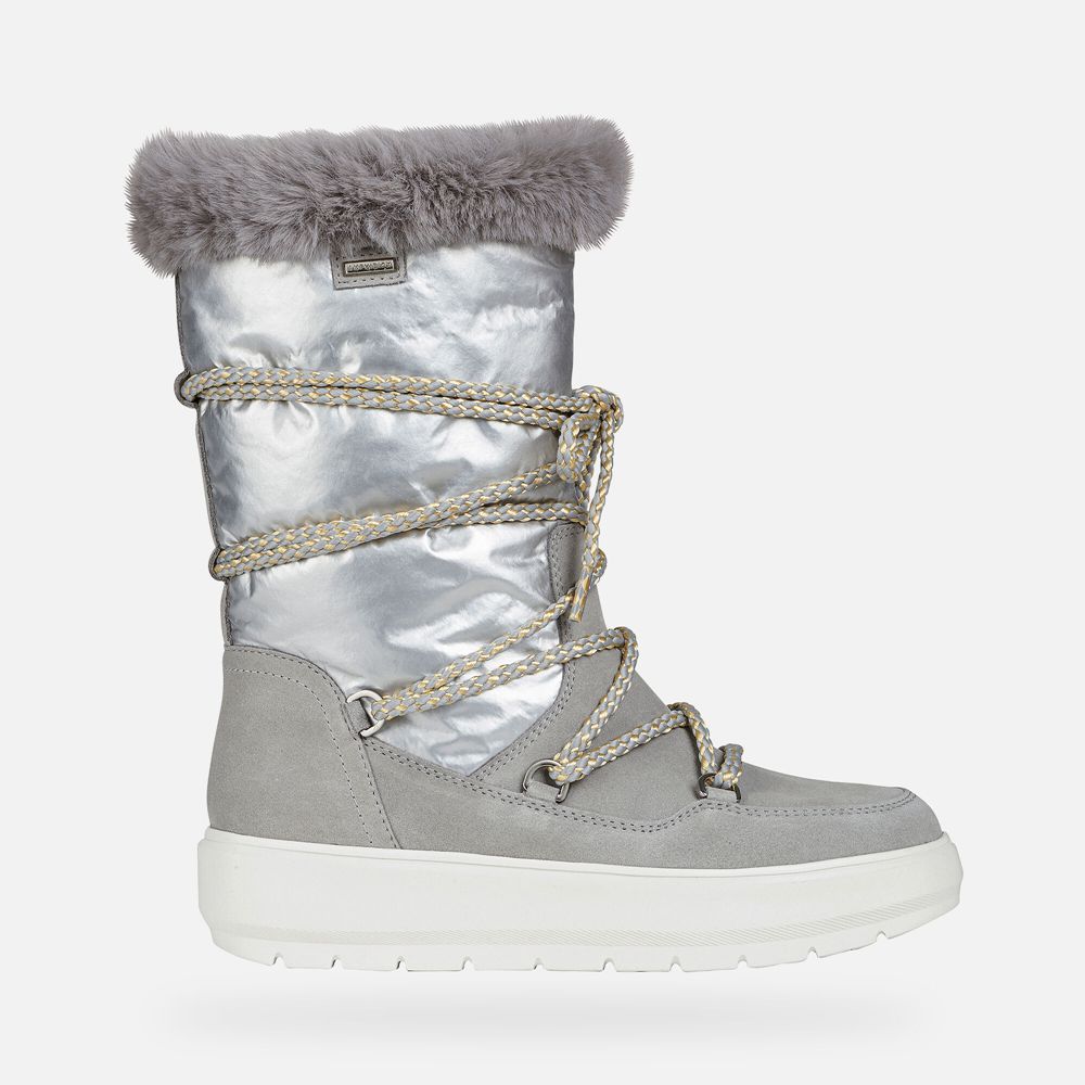 Geox Bayan Bot Gri/Gümüş - Kaula Abx - QGT-247963